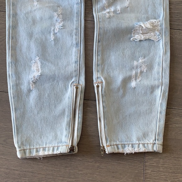 One Teaspoon distressed denim Capri pants size 26 - Picture 7 of 14